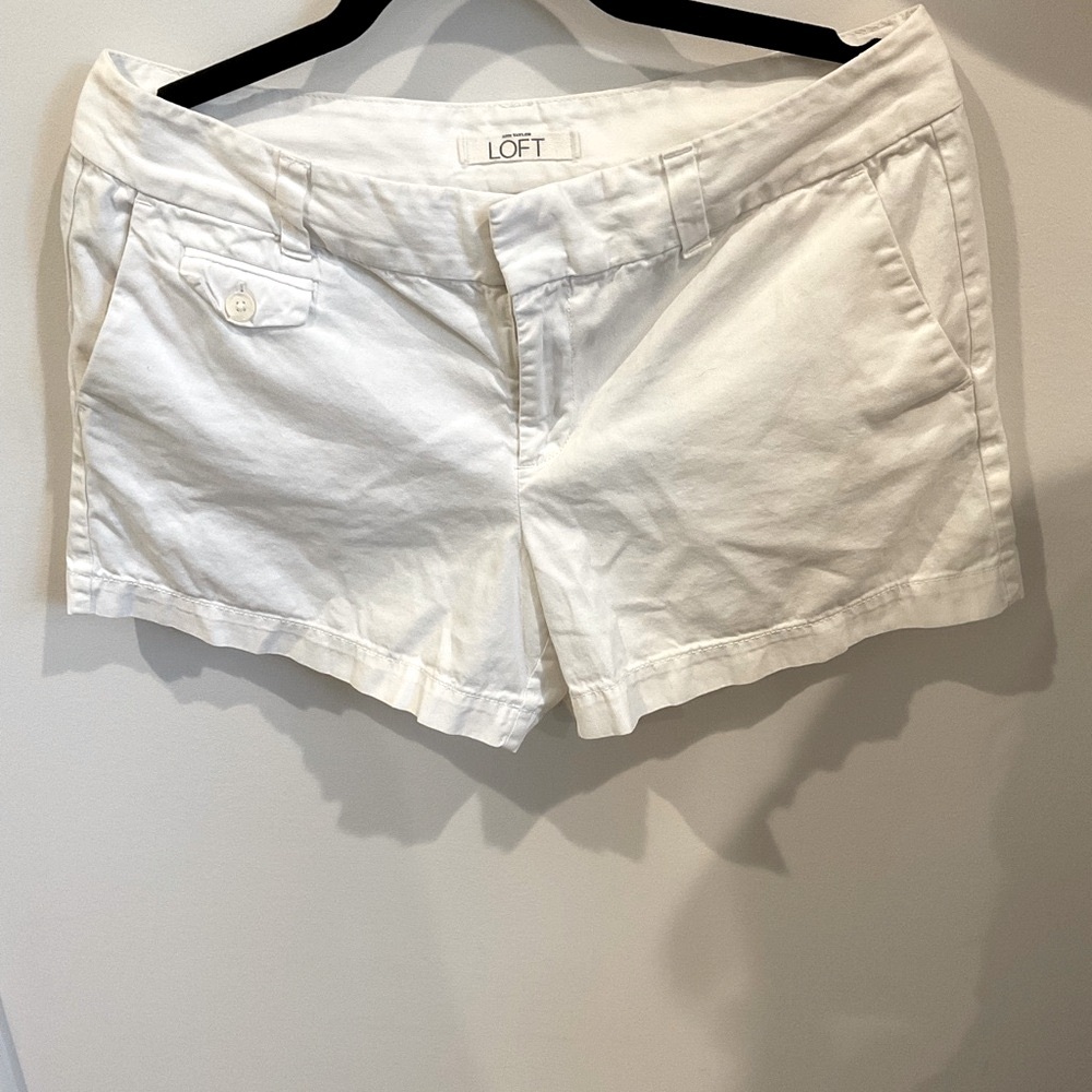 LOFT Women's Classic White Jean Shorts